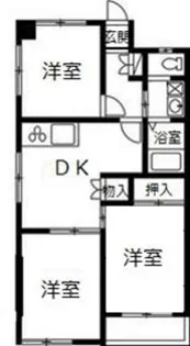 TOWN PALACE(タウンパレス)【1階】の間取り