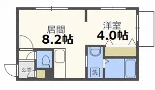 カハラ白石【3階】の間取り