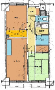 マンションサンエイド足利【6階】の間取り