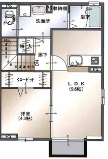 セジュール大町【2階】の間取り