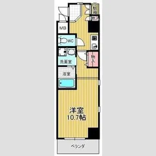 1Kの間取り画像