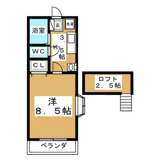 グレートインIII【2階】の間取り
