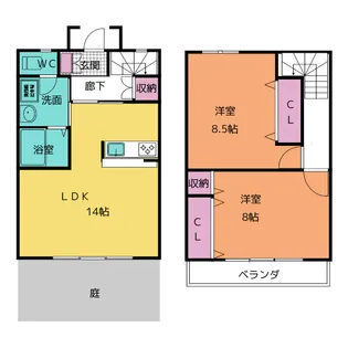 愛知県名古屋市天白区平針4【一戸建】の間取り