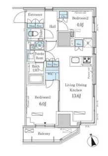 東京都港区南青山7【マンション】の間取り