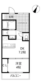 モデルノ大手町【2階】の間取り