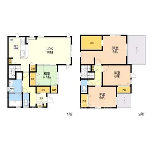 熊本県菊池郡大津町大字大津【一戸建】の間取り