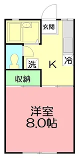 神奈川県藤沢市亀井野2【アパート】の間取り