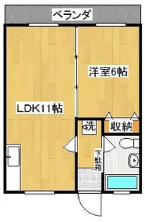 オーシャンパレス首里【4階】の間取り