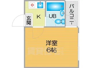 リヴァー住之江B棟【1階】の間取り