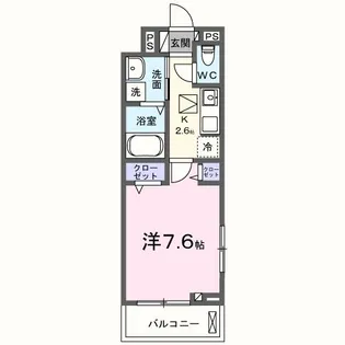 茨城県ひたちなか市大字堀口【アパート】の間取り