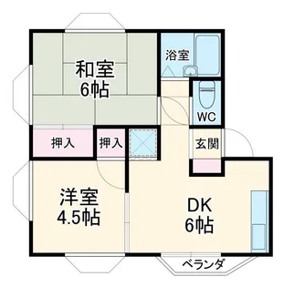 ハイツフェザンド【2階】の間取り