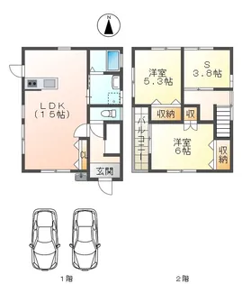 広島県福山市南手城町2【一戸建】の間取り