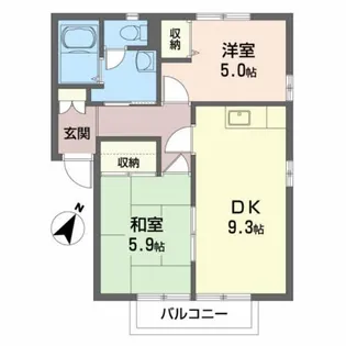 さくらハイツ A【2階】の間取り