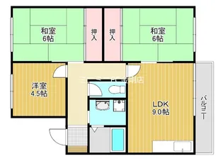 カルムハイツ千代田【1階】の間取り