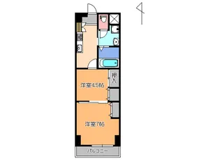 プレステージ宇都宮【3階】の間取り