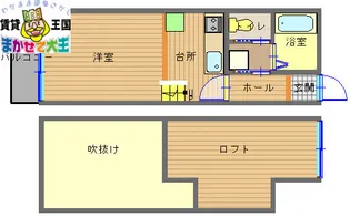 ローザロッサ道の尾【1階】の間取り