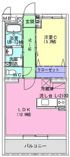 (仮称)日吉台マンション【4階】の間取り