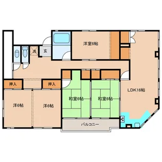 5LDKの間取り画像