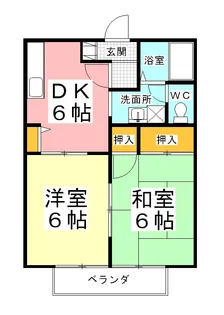 山形県山形市小白川町4【アパート】の間取り