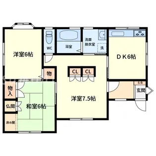 三重県鈴鹿市北堀江2【一戸建】の間取り