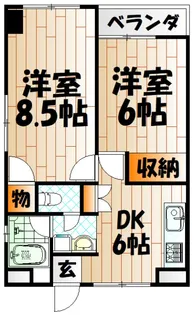 シェリール井堀通り【3階】の間取り