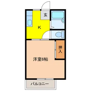 パナコーポ荒木C【2階】の間取り