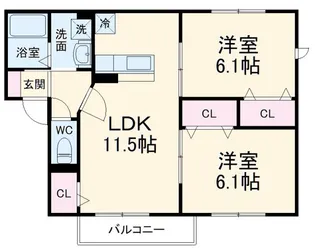 神奈川県秦野市曽屋1【アパート】の間取り