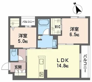 シェノールカノン【2階】の間取り