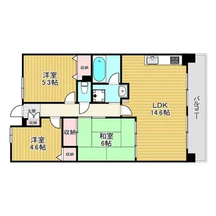 アプリーレ垂水【9階】の間取り