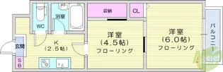 ファーストハイツ【4階】の間取り