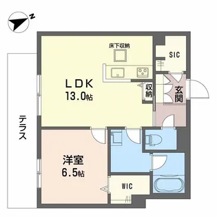 Adonis長束【1階】の間取り