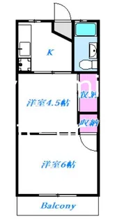花園コーポ【2階】の間取り