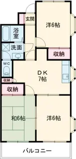 プラムフラワーガーデン【3階】の間取り