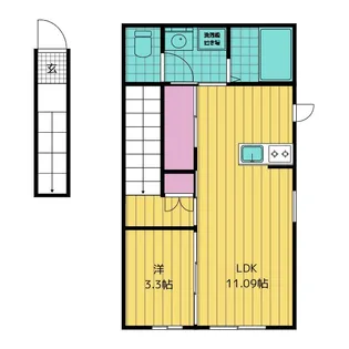 RAMBLE A棟【2階】の間取り