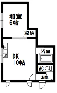 北海道函館市川汲町362-1 アミーゴ川汲【3階】の間取り