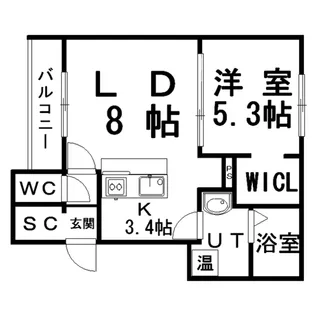 Rosetta(ロゼッタ)【2階】の間取り