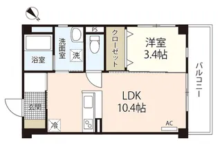 ラ・フォート己斐本町【2階】の間取り