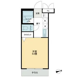 ハイツ南常盤台【1階】の間取り