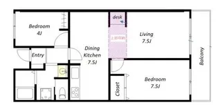 埼玉県さいたま市南区四谷3【マンション】の間取り
