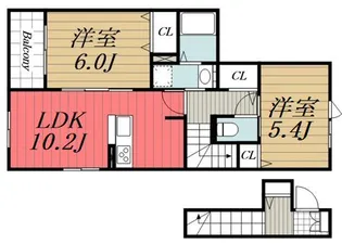 千葉県市原市郡本3【アパート】の間取り