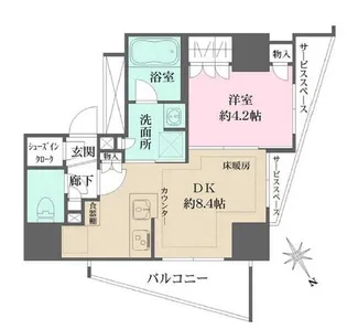 東京都文京区小石川4【マンション】の間取り