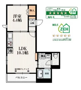 ラピス駒込【2階】の間取り
