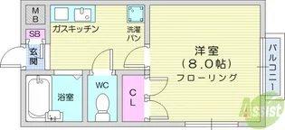 ファミールM【1階】の間取り