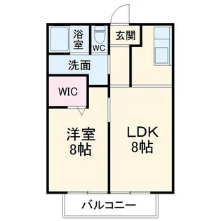 ヴィラシャルマン【1階】の間取り