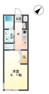 ブルーム【1階】の間取り