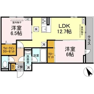 Centrale【1階】の間取り