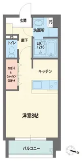 ヴィラマール雨宮【6階】の間取り