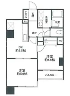 レジデンス南大塚スクエア【9階】の間取り