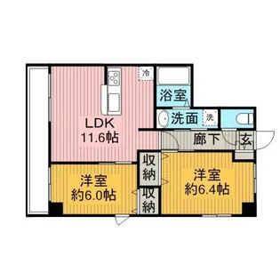 ドルチェヴィータ【6階】の間取り
