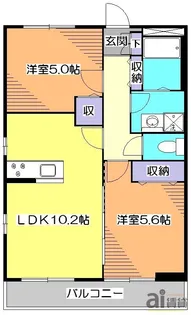 東京都小平市仲町【アパート】の間取り